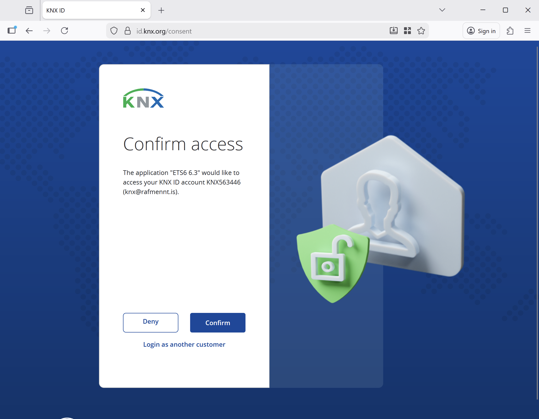 Staðfesting aðgangs